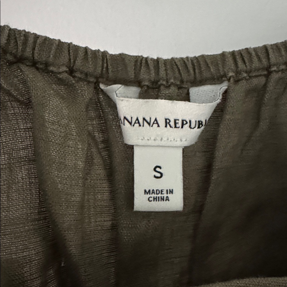 Banana republic linen tie-front top - Picture 2 of 2